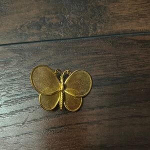 Charming Gold Butterfly Pin